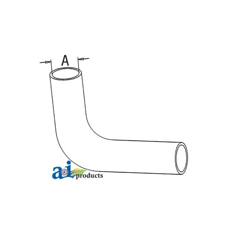 A & I Products Radiator Hose, Top 12" x2.2" x2.2" A-1669805M1